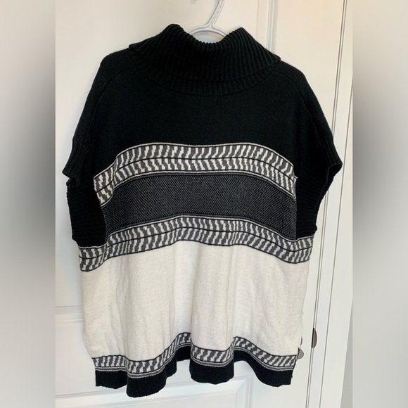 Knit Poncho-Style Sweater - Picture 3 of 3